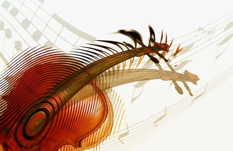 abstract violin